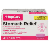 TopCare Stomach Relief, 262 mg, Caplets, 40 Each