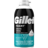 Gillette Shave Foam, Sensitive, 11 Ounce