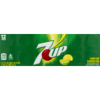 7 UP Soda, Lemon Lime Flavored, 12 Pack, 12 Each