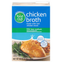 Food Club Chicken Broth, 48 Ounce