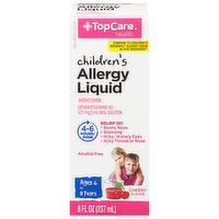 TopCare Allergy Liquid, Children's, Cherry Flavor, 8 Fluid ounce