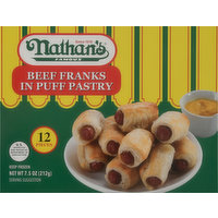 Nathan's Beef Franks In Puff Pastry, 12 Each