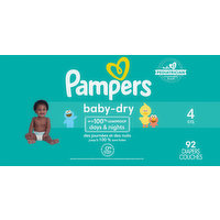 Pampers Diapers, Days & Nights, 4 (22-37 lb), 92 Each