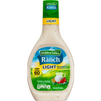 Hidden Valley Topping & Dressing, The Original Ranch, Light, 16 Fluid ounce