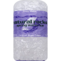 Natural Rocks Ice, Spring Water, Cocktail Style Cubes, 5 Pound