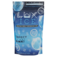 Lux Ice Drinking Ice, Slow-Melt, 22 Ounce