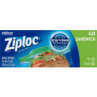 Ziploc Seal Top Bags, Sandwich, 40 Each