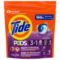 Tide Detergent, Spring Meadow, Pods, 3 in 1, 16 Each