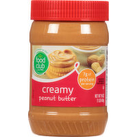 Food Club Peanut Butter, Creamy, 16 Ounce