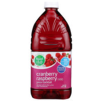 Food Club Craberry Raspberry Flavored Juice Cocktail Blended With 2 Other Juices From Concentrate, 64 Fluid ounce