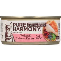 Pure Harmony Cat Food, Turkey & Salmon Recipe, Pate, 5.5 Ounce
