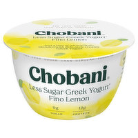 Chobani Yogurt, Less Sugar, Greek, Fino Lemon, 5.3 Ounce