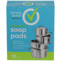 Simply Done Steel Wool Soap Pads, 1 Each