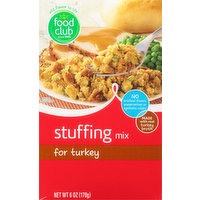 Food Club Stuffing Mix, for Turkey, 6 Ounce