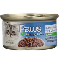 Paws Happy Life Ocean Whitefish & Tuna Dinner Classic Cat Food, 3 Ounce