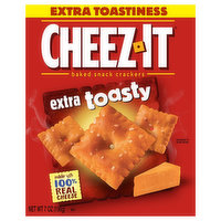 Cheez-It Snack Crackers, Baked, Extra Toasty, 7 Ounce