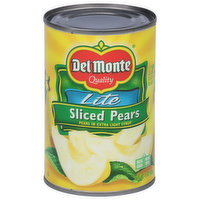 Del Monte Pears, Lite, Sliced, 15 Ounce