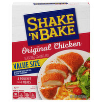 Shake 'N Bake Coating Mix, Seasoned, Original Chicken, Value Size, 4 Each