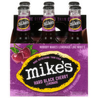 Mike's Malt Beverage, Premium, Hard Black Cherry Lemonade, 6 Each