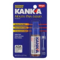 Kanka Mouth Pain Liquid, Maximum Strength, 0.33 Fluid ounce