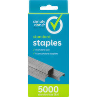 Simply Done Staples, Standard, 5000 Each