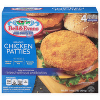 Bell & Evans Chicken Patties, Breaded, 4 Each