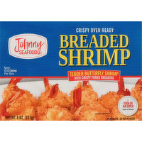 Johnny Seafood Shrimp, Breaded, 8 Ounce