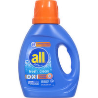 all Detergent, Fresh + Clean, Oxi, 5 in 1, 36 Fluid ounce