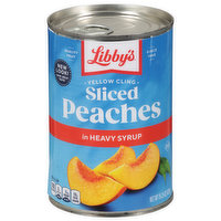 Libby's Peaches, in Heavy Syrup, Sliced, Yellow Cling, 15.25 Ounce