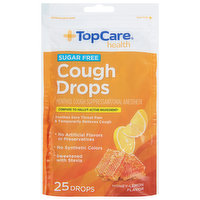 TopCare Cough Drops, Sugar Free, Honey-Lemon Flavor, 25 Each