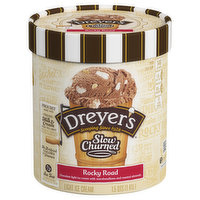 Dreyer's Ice Cream, Light, Rocky Road, 1.5 Quart