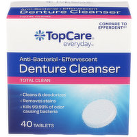 TopCare Anti-Bacterial Effervescent Total Clean Denture Cleanser Tablets, 1 Each