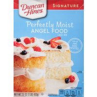 Duncan Hines Cake Mix, Angel Food, Perfectly Moist, 16 Ounce