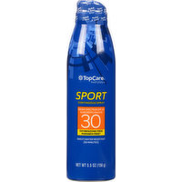 TopCare Sunscreen, Sport, Continuous Spray, Broad Spectrum SPF 30, 5.5 Ounce