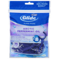 Oral-B Floss Picks, Arctic Peppermint Oil, 75 Each