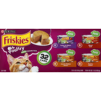 Friskies Cat Food, Poultry, Pate Favorites, 32 Each