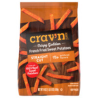 Crav'n Flavor French Fried Sweet Potatoes, Crispy Golden, Straight Cut, 19 Ounce