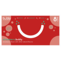 Bubly Sparkling Water Strawberry, 8 Each