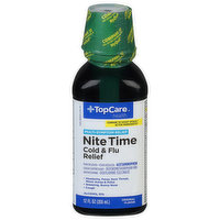 TopCare Cold & Flu Relief, Nite Time, Original Flavor, 12 Fluid ounce