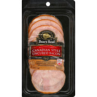 Boar's Head Bacon, Uncured, Canadian Style, 6 Ounce