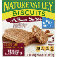 Nature Valley Biscuits, Cinnamon Almond Butter, 5 Each