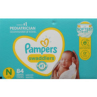 Pampers Diapers, N (Less than 10 lb), Super Pack, 84 Each
