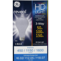 GE Light Bulb, HD+, 3-Way, 50 W/100 W/150 W, 1 Each