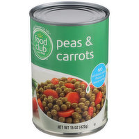 Food Club Peas & Carrots, 15 Ounce