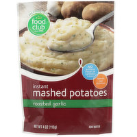 Food Club Roasted Garlic Instant Mashed Potatoes, 4 Ounce