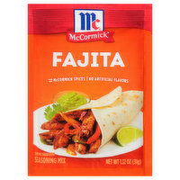 McCormick Seasoning Mix, Fajita, 1.12 Ounce