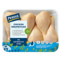 PERDUE Fresh chicken drumsticks from chicken raised with no antibiotics ever. Packed five (5) to seven (7) pieces per tray., 1 Pound