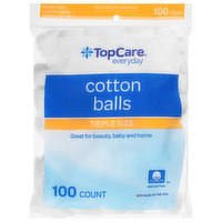 TopCare Cotton Balls, Triple Size, 100 Each