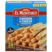 El Monterey Taquitos, Chicken & Cheese, 20 Each
