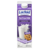 Lactaid Milk, Fat Free, Lactose Free, 1 Quart